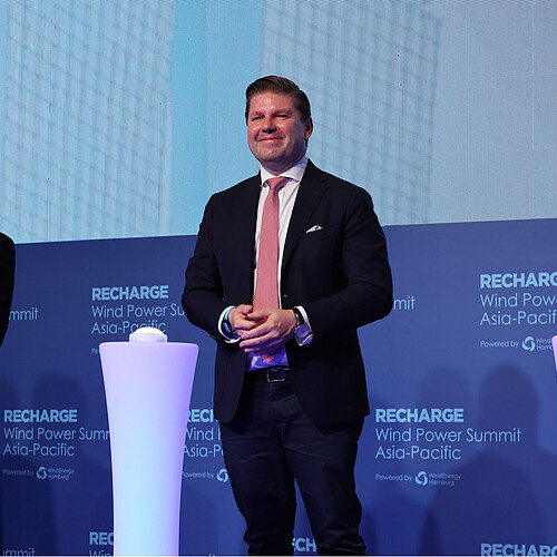 Heiko M. Stutzinger (CEO Hamburg Messe und Congress) at the Opening Ceremony