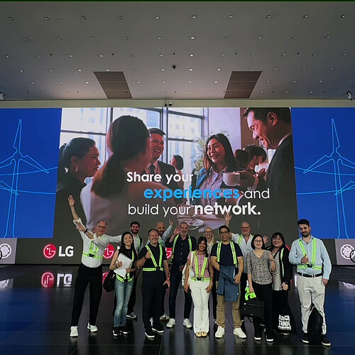 Wind Power Summit 2026 Asia-Pacific team at Suntec Singapore Convention & Exhibition Centre Entrance Hall